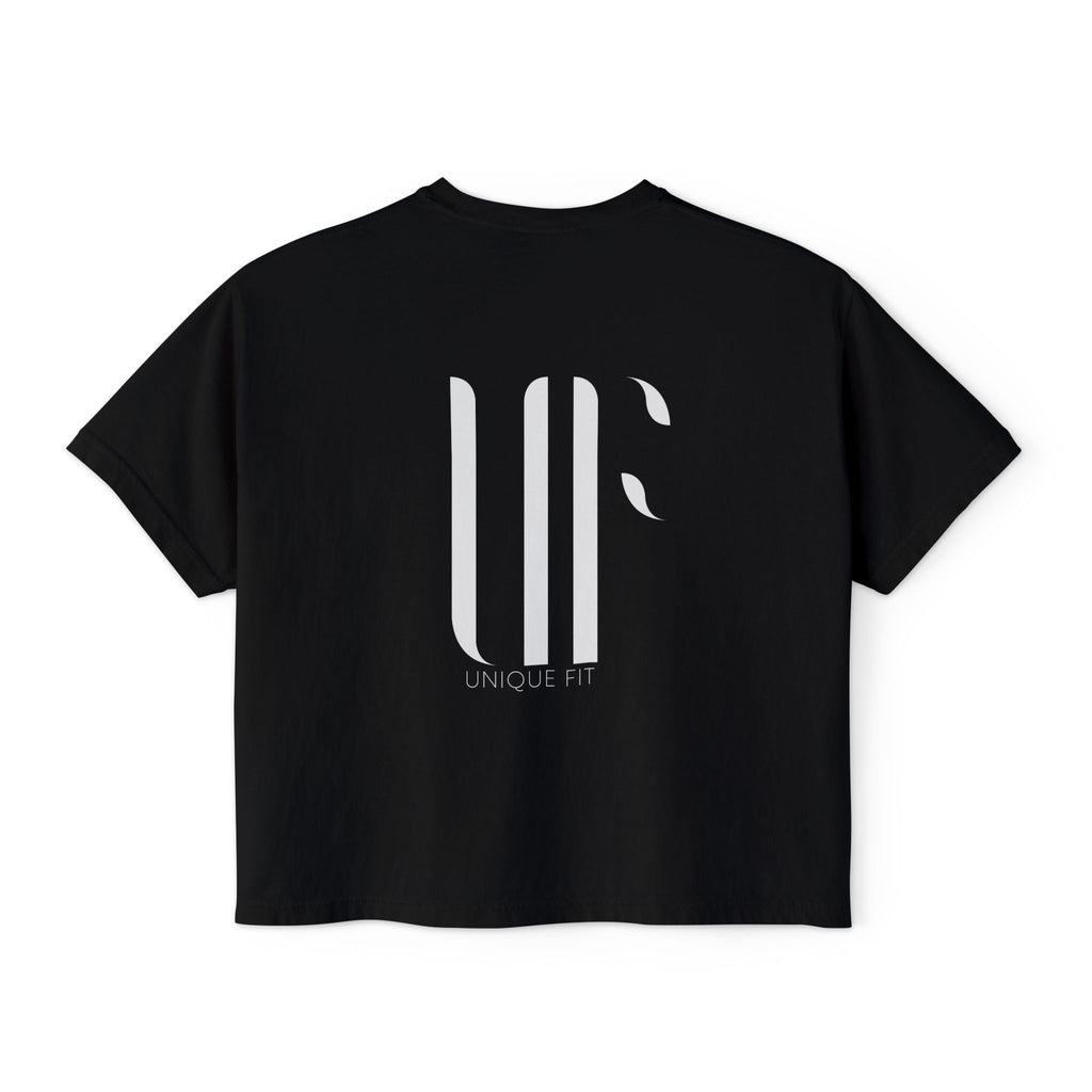 UNIQUE Boxy Crop Graphic T-Shirt