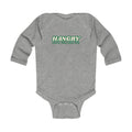 "Hangry Until Proven Fed" Long Sleeve Baby Onesie