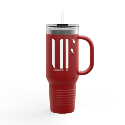 40oz UF Logo Insulated Travel Mug Tumbler with Straw & Handle