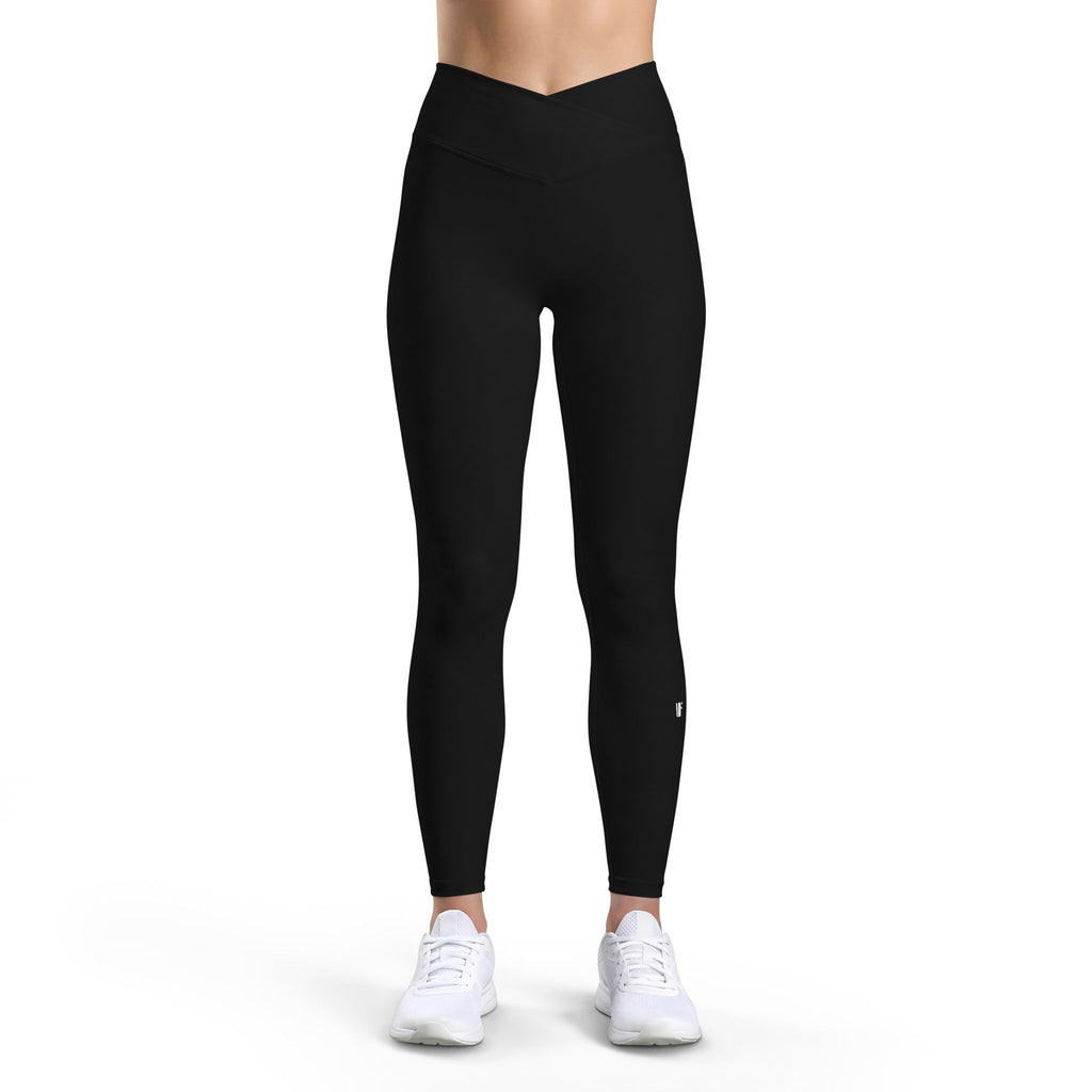 High-Waist Luxe Black Performance Leggings