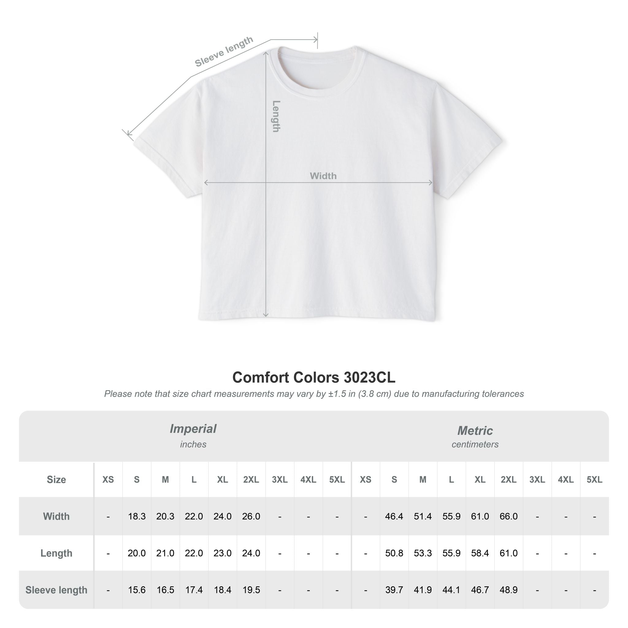 UNIQUE Boxy Crop Graphic T-Shirt