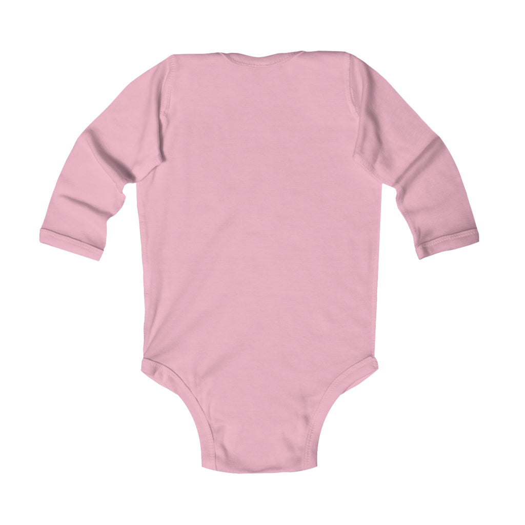 "Hangry Until Proven Fed" Long Sleeve Baby Onesie